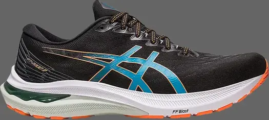 Кроссовки gt 2000 11 4e wide 'black sun peach' Asics, черный