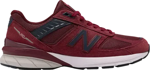 Кроссовки New Balance 990v5 Made in USA, красный/черный