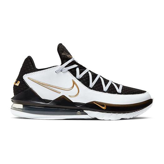 Кроссовки Nike Lebron 17 Low EP, белый/черный/золотистый