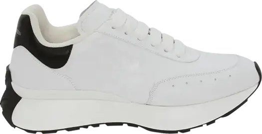 Кроссовки Alexander McQueen Sprint Runner White Black, белый