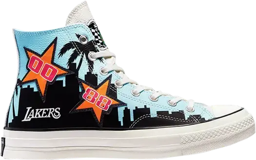 Кроссовки Converse Chinatown Market x Chuck 70 High Lakers Championship Jacket, синий
