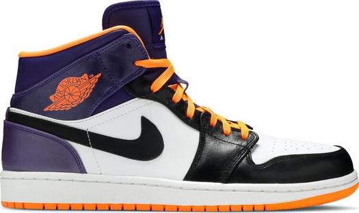 Кроссовки Air Jordan 1 Mid Phoenix Suns, белый