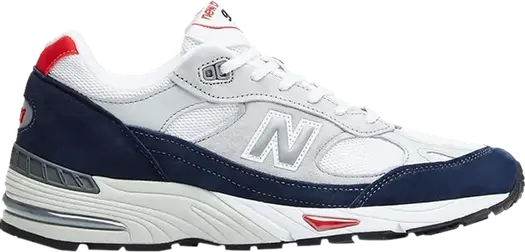 Кроссовки New Balance 991 Made in England, белый/темно-синий