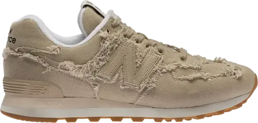 Кроссовки New Balance х Miu Miu 574 Denim, бежевый