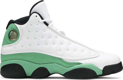 Кроссовки Air Jordan 13 Retro GS Lucky Green, белый