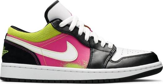 Кроссовки Air Jordan 1 Low Spray Paint, черный