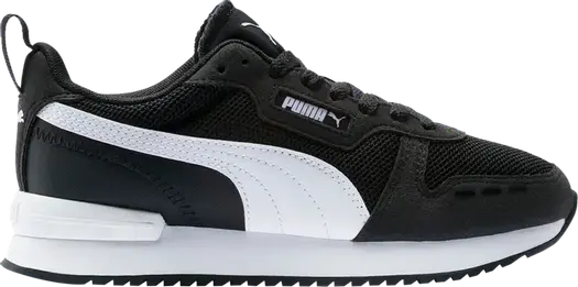 Кроссовки Puma R78 Jr Black White, черный