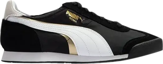 Кроссовки Puma Roma OG Nylon Double FS - Black Gold, черный