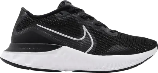 Кроссовки Nike Renew Run 'Black Metallic Silver', черный
