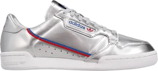 Кроссовки Adidas Continental 80 'Silver Metallic', серебряный