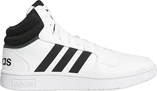 Кроссовки Adidas Hoops 3.0 Mid 'Black White', черный