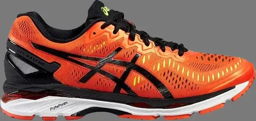 Лимитированные кроссовки gel kayano 23 lite show 'flame orange' Asics, апельсин
