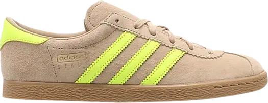 Кроссовки Adidas Stadt 'Saint Pale Nude Solar Yellow', коричневый
