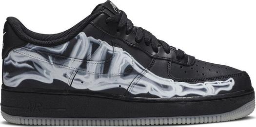 Кроссовки Nike Air Force 1 '07 QS 'Black Skeleton', черный