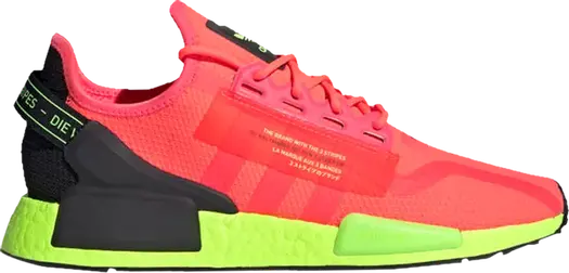 Кроссовки Adidas NMD_R1 V2 'Watermelon Pack - Signal Pink', розовый