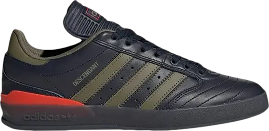 Кроссовки Adidas Descendant x Crustar 'Olive Stripes', синий