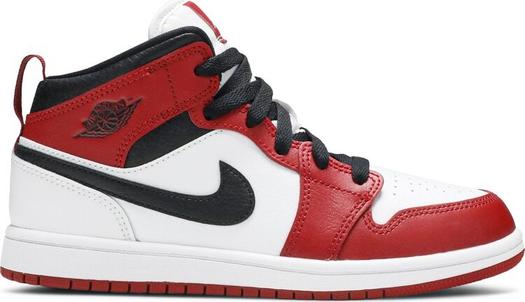 Кроссовки Air Jordan 1 Mid PS Chicago, черно-красный