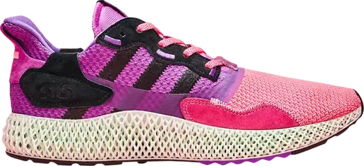 Кроссовки Adidas Sneakersnstuff x ZX 4000 4D 'Sunset', фиолетовый