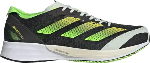 Кроссовки Adidas Adizero Adios 7 'Black Solar Green', черный