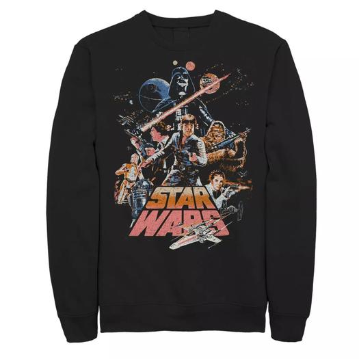 Мужской свитшот с винтажным плакатом Stand & Fight Star Wars