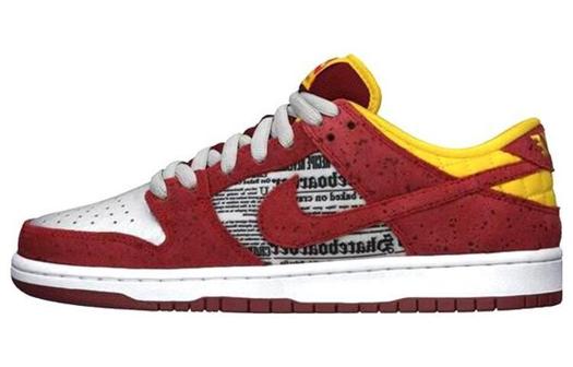 Кроссовки Nike SB Dunk Low, красный/белый