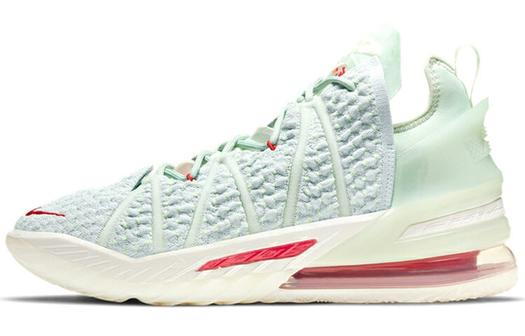 Кроссовки Nike LeBron 18, мятно-зеленый /красный