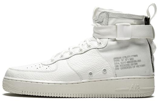 Кроссовки Nike Sf Air Force 1 Mid Triple Ivory