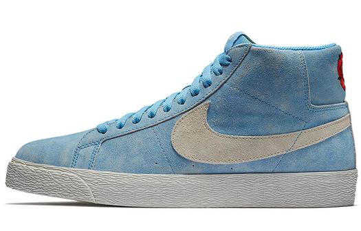 Кроссовки Nike SB Zoom Blazer Mid, голубой/белый