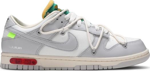 Кроссовки Nike Off-White x Dunk Low 'Lot 25 of 50', белый