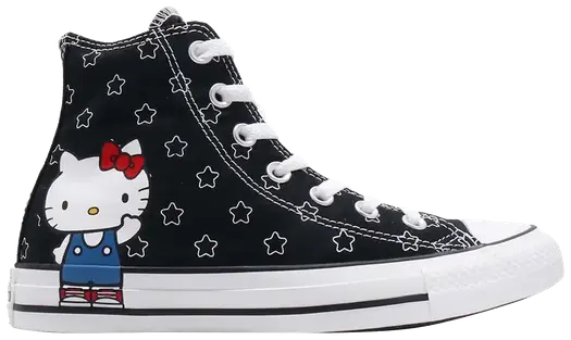 Кроссовки Converse Hello Kitty x Chuck Taylor All Star High Black, черный