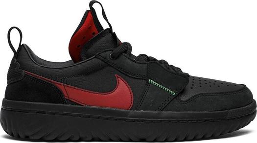 Кроссовки Ghetto Gastro x Air Jordan 1 Low React Fearless, черный