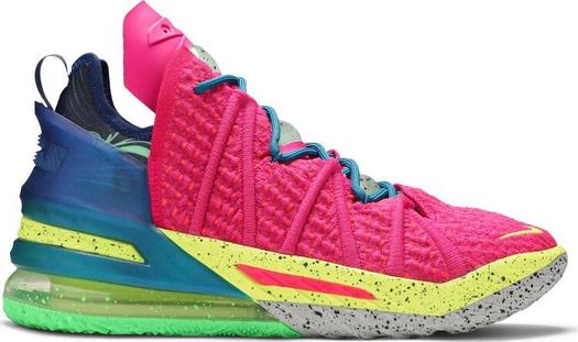 Кроссовки Nike LeBron 18 'Los Angeles By Night', розовый