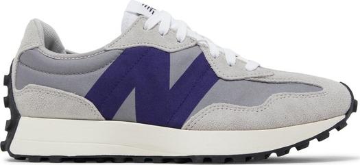 Кроссовки New Balance 327 'Rain Cloud Virtual Violet', серый