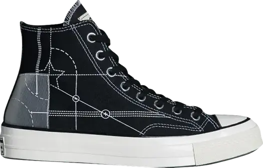 Кроссовки Converse END x Chuck 70 High Blueprint, черный