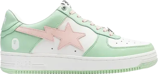 Кроссовки Bapesta Low Pastel-Rich Pack - Mint Green, зеленый