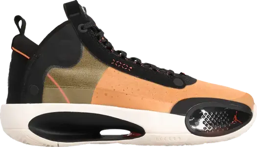 Кроссовки Air Jordan 34 GS Amber Rise, черный