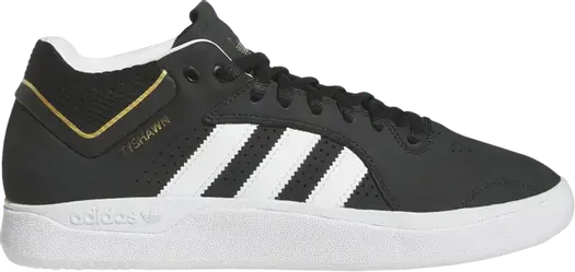 Кроссовки Adidas Tyshawn 'Black White Gold', черный