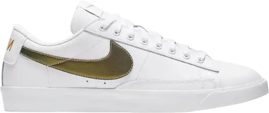 Кроссовки Nike Blazer Low Premium 'White Metallic Gold', золотой