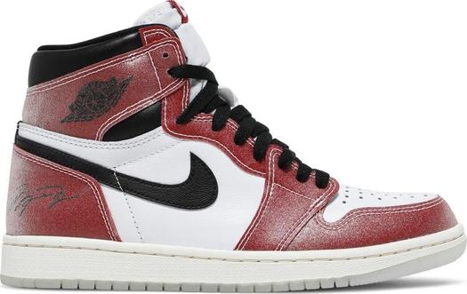 Кроссовки Trophy Room x Air Jordan 1 Retro High OG SP Chicago, красный