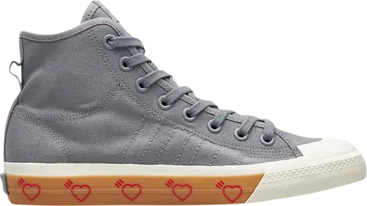 Кроссовки Adidas Human Made x Nizza High 'Grey', серый