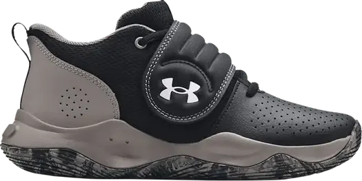 Кроссовки Under Armour Zone BB GS Black Concrete Camo, черный