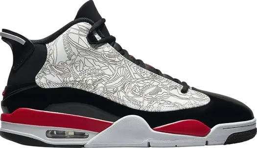 Кроссовки Jordan Dub Zero Fire Red, черный