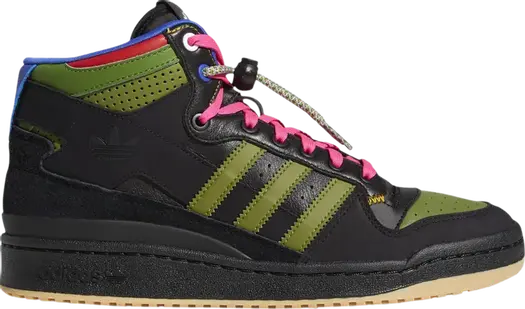 Кроссовки Adidas Hebru Brantley x Forum Mid RT 'Frogboy', черный
