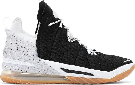 Кроссовки Nike LeBron 18 'Black White Gum', черный