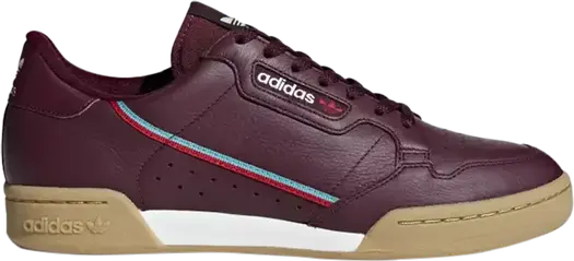 Кроссовки Adidas Continental 80 'Maroon', красный