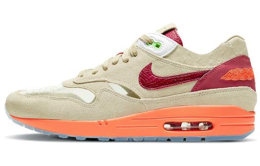 Кроссовки Nike X Clot Air Max 1, бежевый/оранжевый