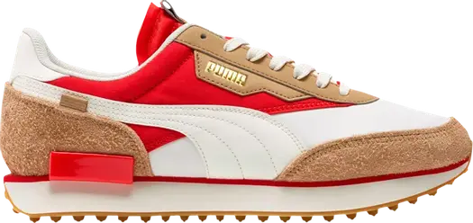 Кроссовки Puma Future Rider Game On White Pebble Red, белый