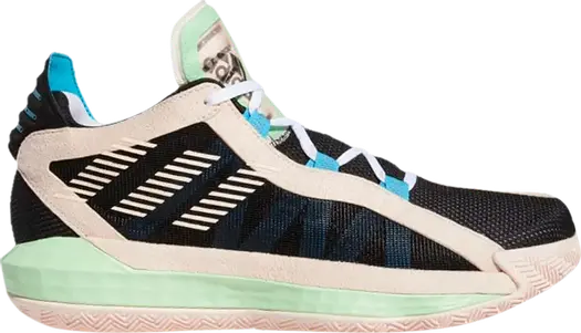 Кроссовки Adidas Dame 6 'Black Pink Tint', черный