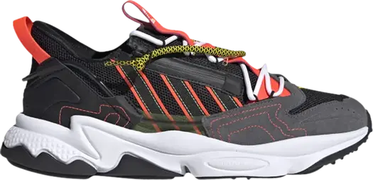 Кроссовки Adidas Ozweego Zip 'Black Solar Red', черный