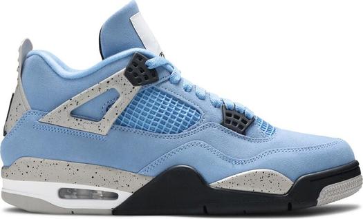 Кроссовки Air Jordan 4 Retro University Blue, синий